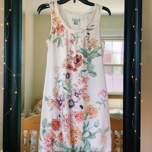 Floral Dress with Tulip Bottom